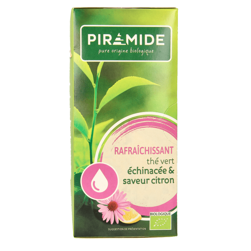 Piramide Verfrissend groene thee citroen & echinacea bio 20 Zakjes - DrogistWereld