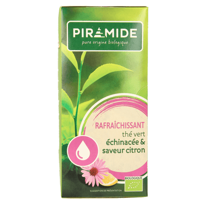 Piramide Verfrissend groene thee citroen & echinacea bio 20 Zakjes - DrogistWereld