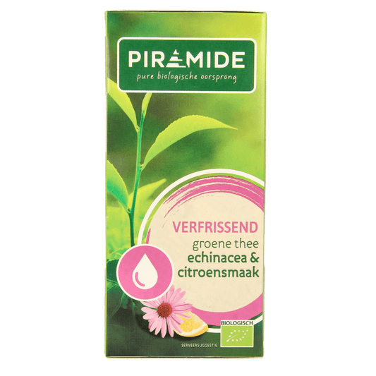 Piramide Verfrissend groene thee citroen & echinacea bio 20 Zakjes - DrogistWereld