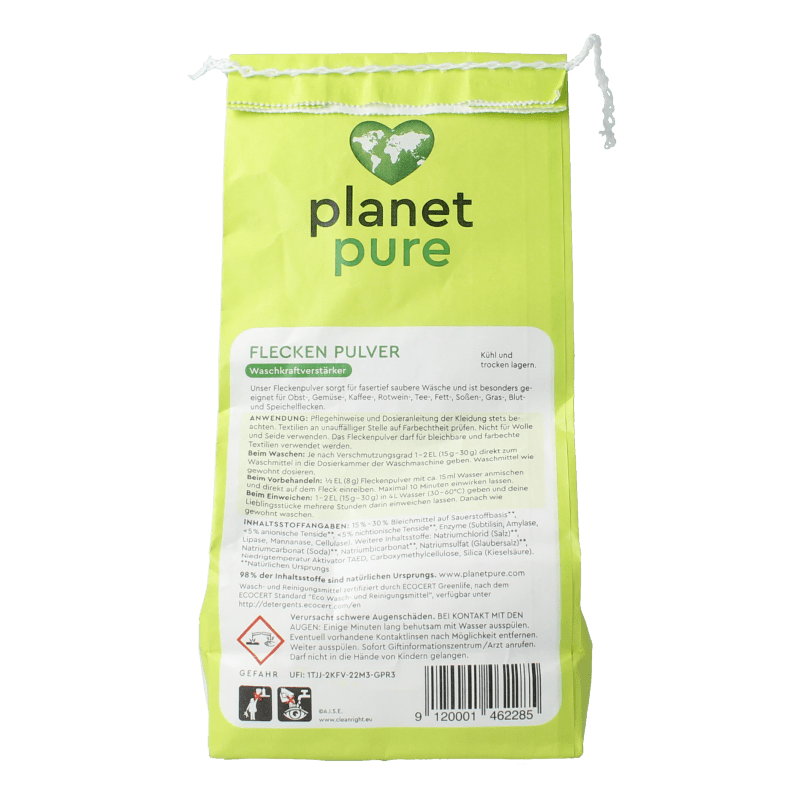 Planet Pure Vlekverwijderaar gekleurde was 450 Gram - DrogistWereld