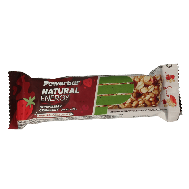 Powerbar Natural energy bar strawberry cranberry 40 Gram - DrogistWereld