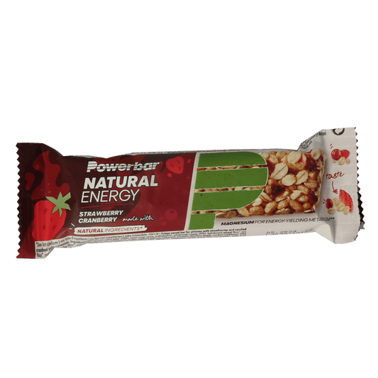 Powerbar Natural energy bar strawberry cranberry 40 Gram - DrogistWereld