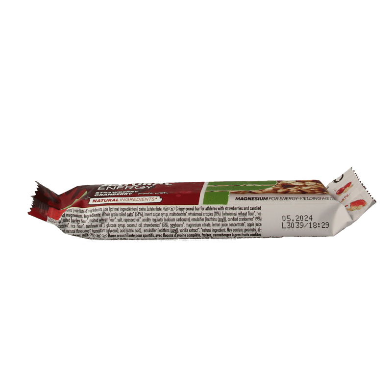Powerbar Natural energy bar strawberry cranberry 40 Gram - DrogistWereld