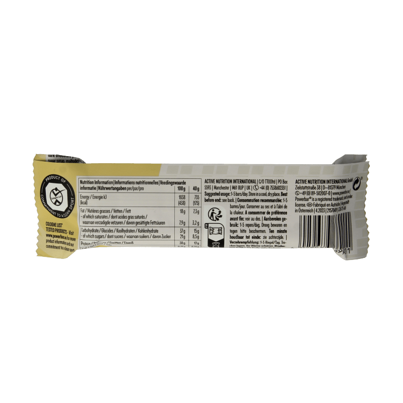 Powerbar Natural protein bar banaan chocolade 40 Gram - DrogistWereld