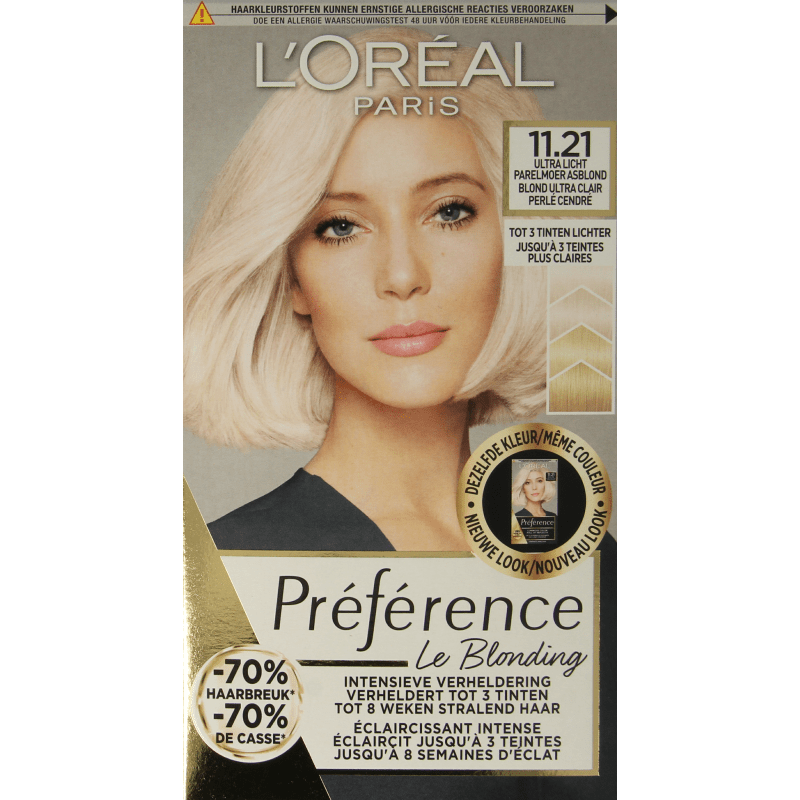 Preference 11.21 Ultra licht parelmoer asblond 1 Set - DrogistWereld