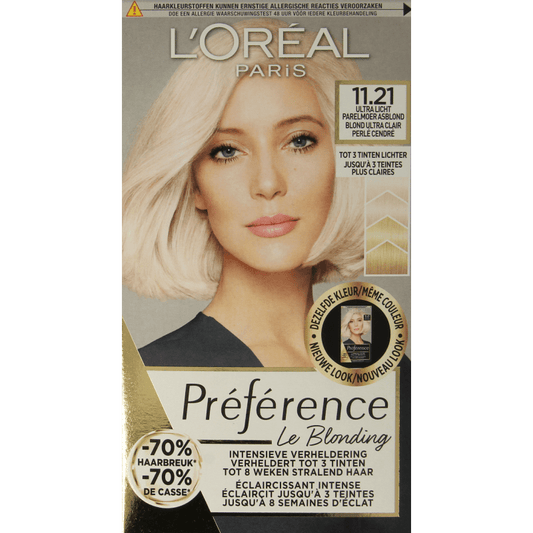 Preference 11.21 Ultra licht parelmoer asblond 1 Set - DrogistWereld
