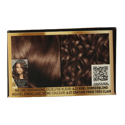 Preference 6.21 Zurich zeer licht koel bruin 1 Sachets - DrogistWereld