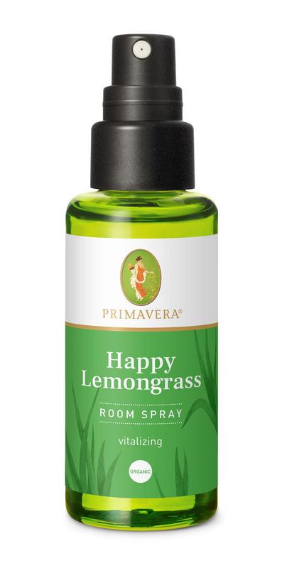 Primavera Roomspray happy lemongrass bio 50 Milliliter - DrogistWereld