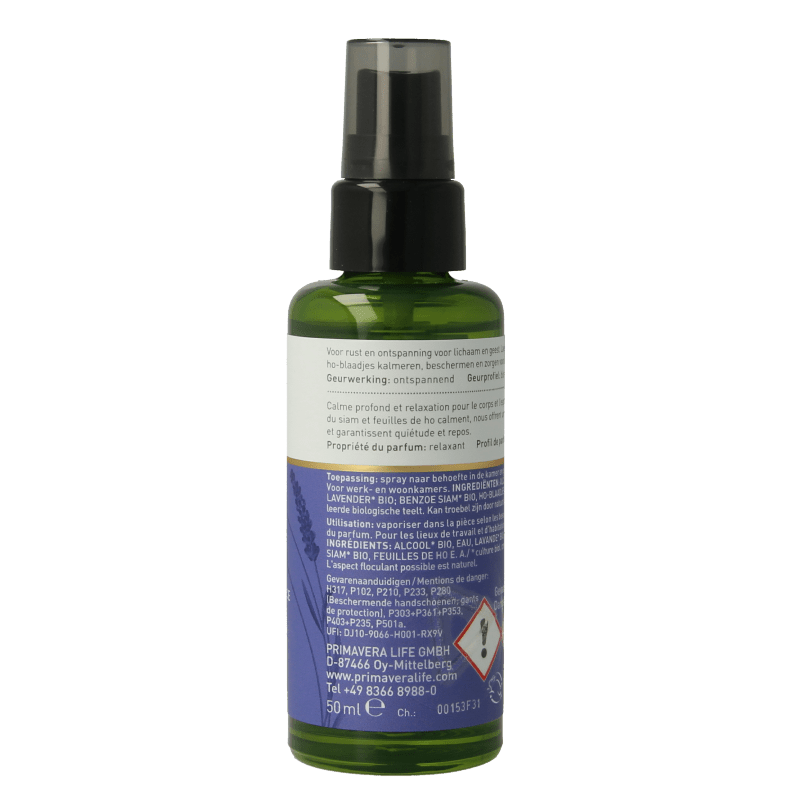 Primavera Roomspray relaxed bio 50 Milliliter - DrogistWereld
