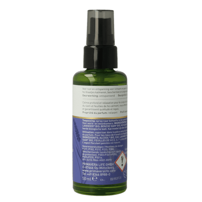Primavera Roomspray relaxed bio 50 Milliliter - DrogistWereld