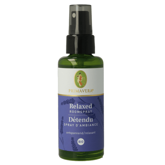 Primavera Roomspray relaxed bio 50 Milliliter - DrogistWereld