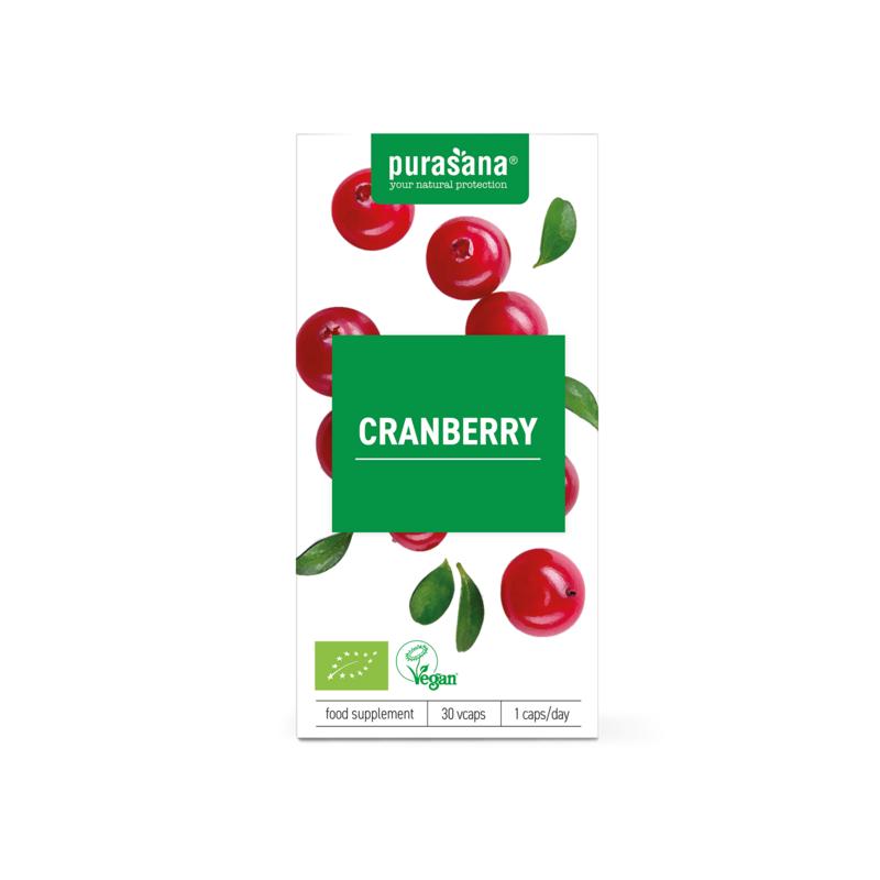 Purasana Cranberry vegan bio 30 Vegetarische capsules - DrogistWereld