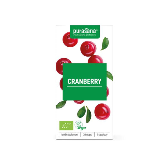 Purasana Cranberry vegan bio 30 Vegetarische capsules - DrogistWereld