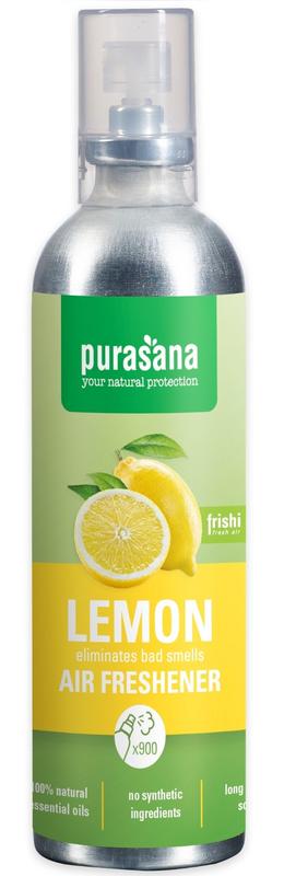 Purasana Frishi luchtverfrisser lemon 100 Milliliter - DrogistWereld