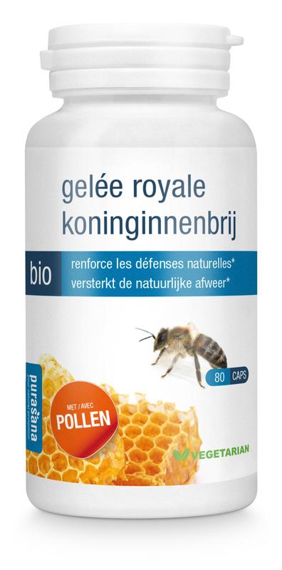 Purasana Koninginnenbrij bio 80 Vegetarische capsules - DrogistWereld