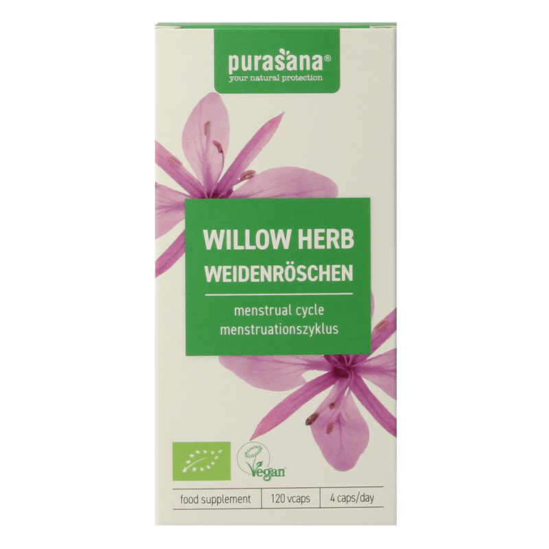 Purasana Wilgenroosje vegan bio 120 Vegetarische capsules - DrogistWereld
