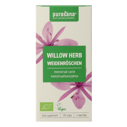 Purasana Wilgenroosje vegan bio 120 Vegetarische capsules - DrogistWereld