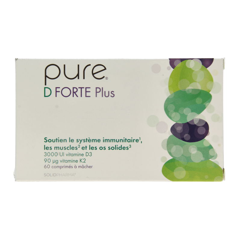Pure D forte plus 60 Kauwtabletten - DrogistWereld