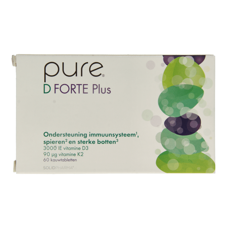 Pure D forte plus 60 Kauwtabletten - DrogistWereld