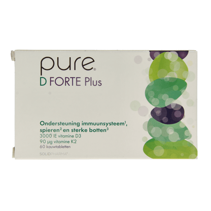 Pure D forte plus 60 Kauwtabletten - DrogistWereld