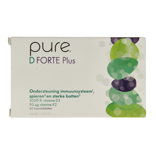 Pure D forte plus 60 Kauwtabletten - DrogistWereld