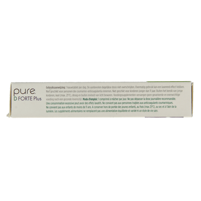 Pure D forte plus 60 Kauwtabletten - DrogistWereld