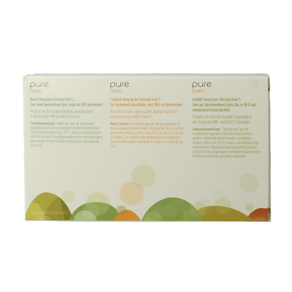 Pure Ferro 60 Tabletten - DrogistWereld