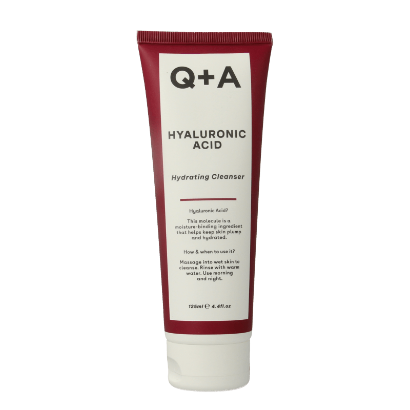 Q+A Hyaluronic acid cleansing gel 125 Milliliter - DrogistWereld