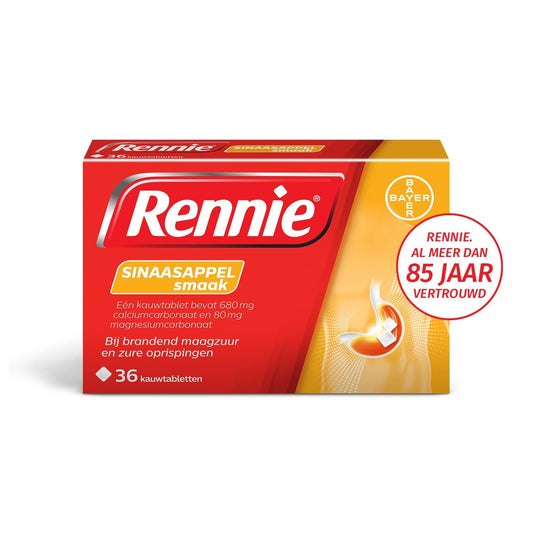 Rennie Sinaasappel 36 Tabletten - DrogistWereld