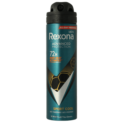 Rexona Deodorant spray 72h sport cool 150 Milliliter - DrogistWereld