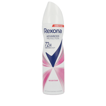 Rexona Deodorant spray biorythm 150 Milliliter - DrogistWereld