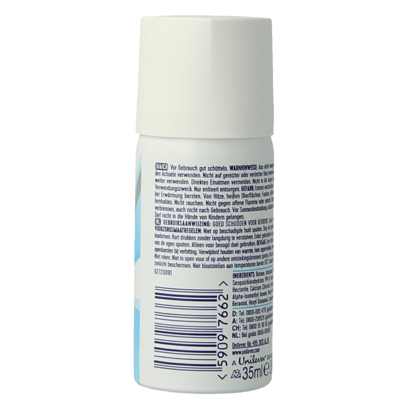 Rexona Deodorant spray cotton dry mini 35 Milliliter - DrogistWereld