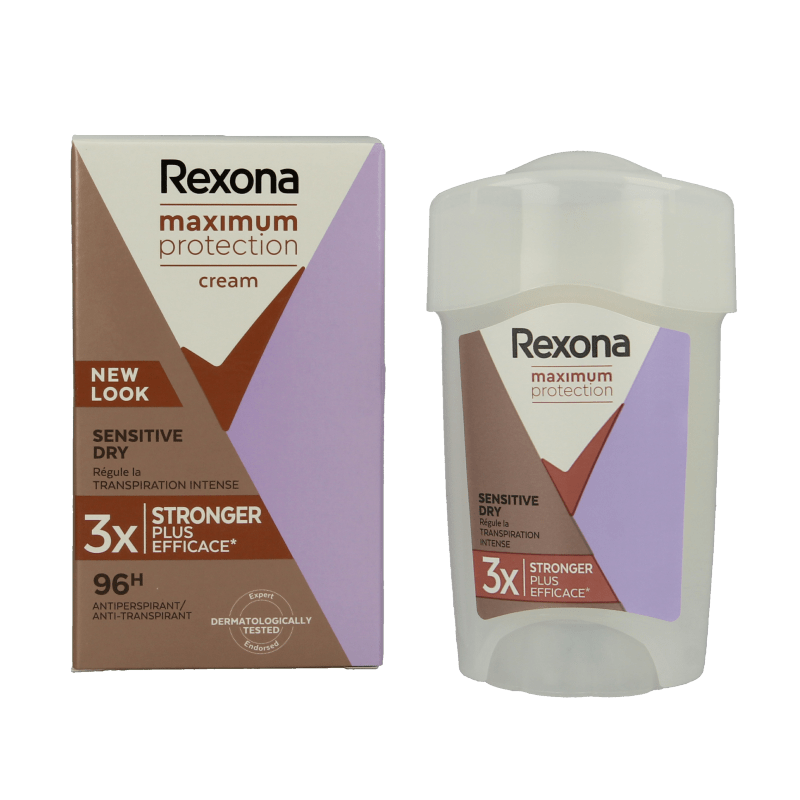 Rexona Deodorant stick women max prot sensitive 45 Milliliter - DrogistWereld