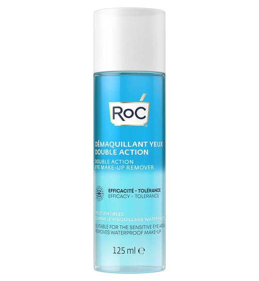 ROC Double action eye makeup remover 125 Milliliter - DrogistWereld