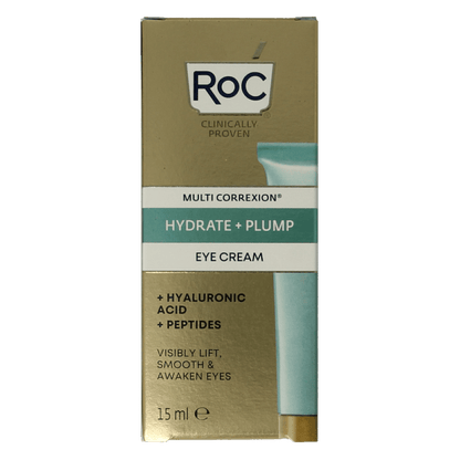 ROC Multi correxion hydrate+plump eye gel cream 15 Milliliter - DrogistWereld