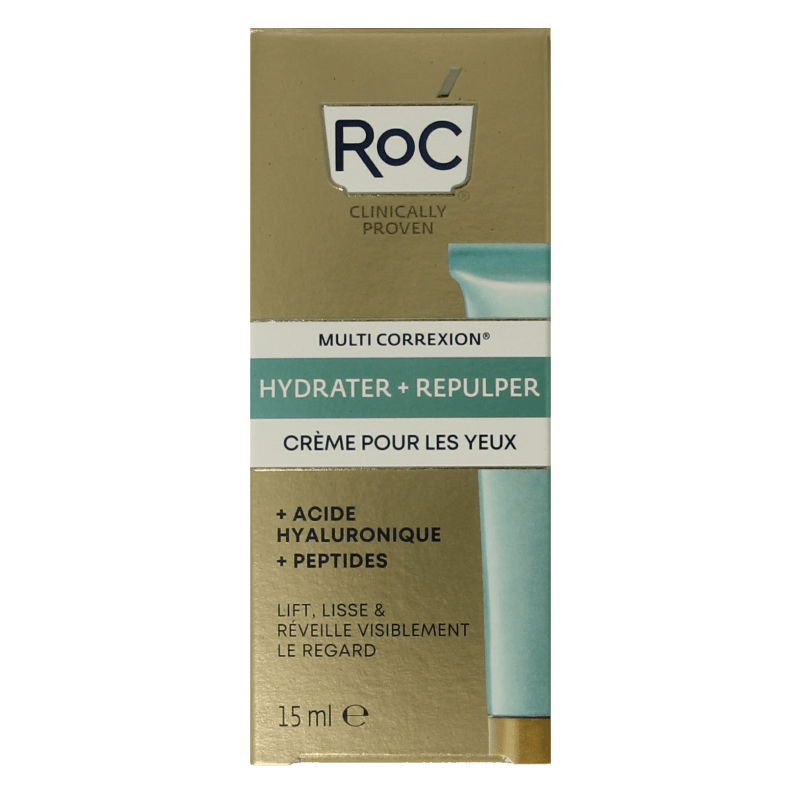 ROC Multi correxion hydrate+plump eye gel cream 15 Milliliter - DrogistWereld