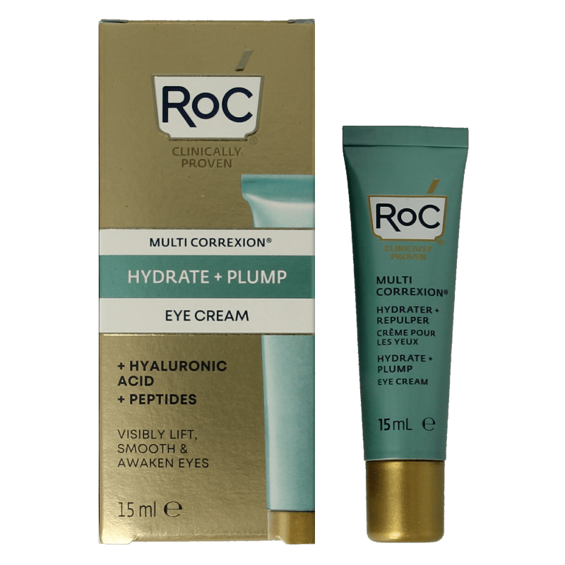 ROC Multi correxion hydrate+plump eye gel cream 15 Milliliter - DrogistWereld