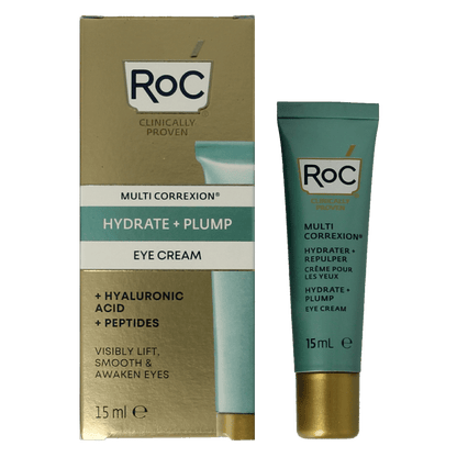 ROC Multi correxion hydrate+plump eye gel cream 15 Milliliter - DrogistWereld