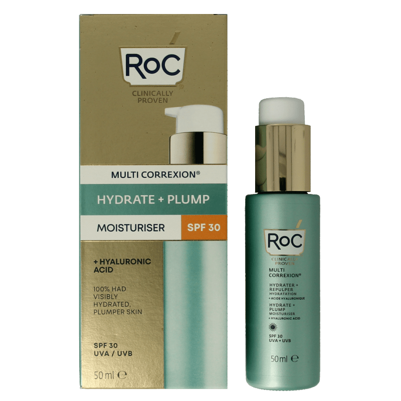 ROC Multi correxion hydrate+plump moisturiser SPF30 50 Milliliter - DrogistWereld