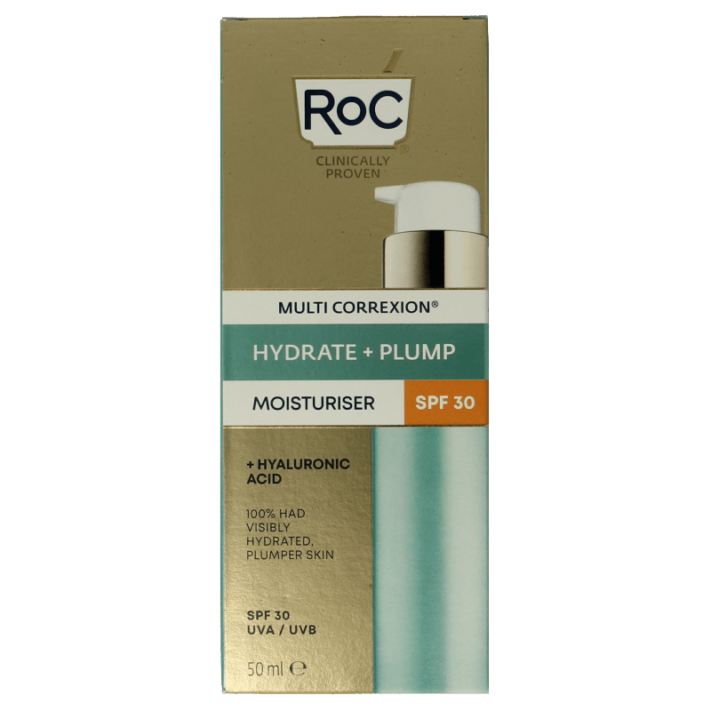 ROC Multi correxion hydrate+plump moisturiser SPF30 50 Milliliter - DrogistWereld