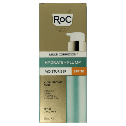 ROC Multi correxion hydrate+plump moisturiser SPF30 50 Milliliter - DrogistWereld