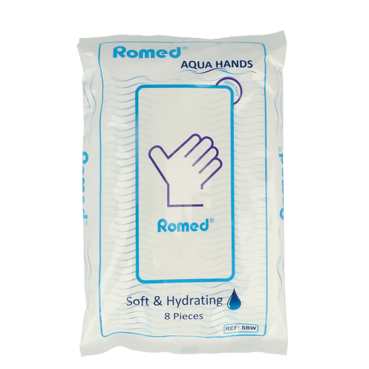 Romed Washandjes vochtig 8 Stuks - DrogistWereld