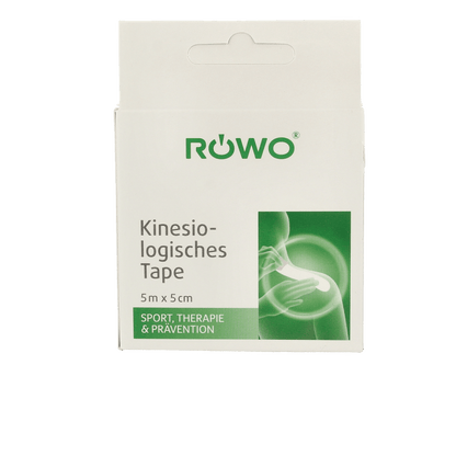 Rowo Kinesiotape zwart 5cmx5m 1 Stuks - DrogistWereld