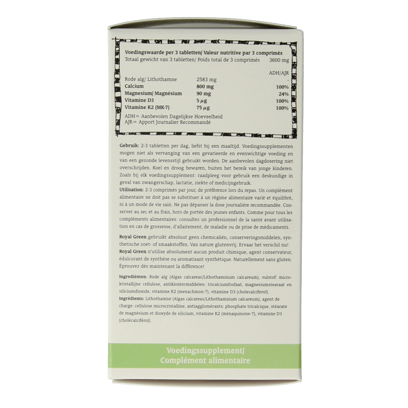 Royal Green Bone food complex 60 Tabletten - DrogistWereld