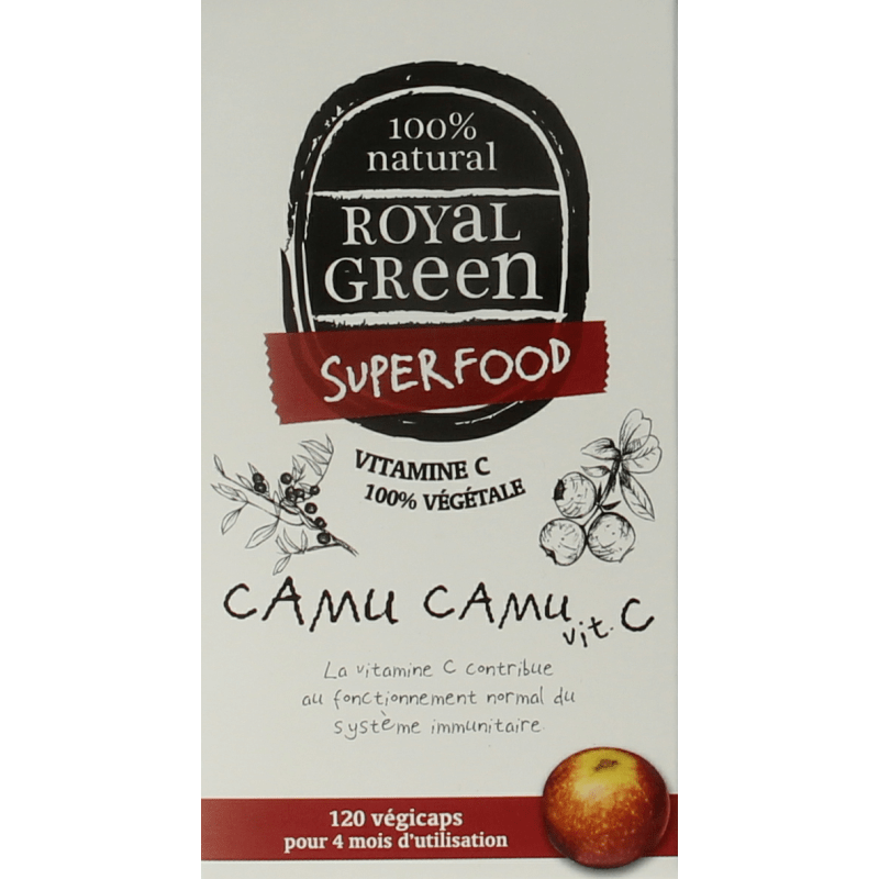 Royal Green Camu camu vitamine C 120 Vegetarische capsules - DrogistWereld