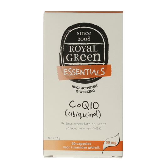 Royal Green Co Q10 ubiquinol 60 Capsules - DrogistWereld