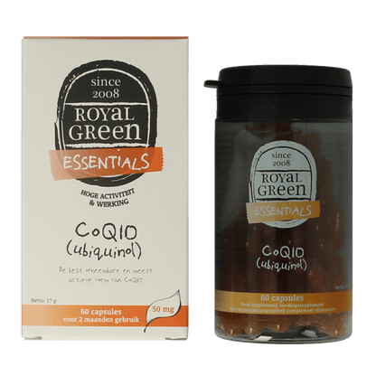 Royal Green Co Q10 ubiquinol 60 Capsules - DrogistWereld