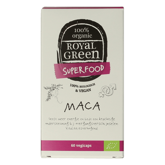 Royal Green Maca bio 60 Vegetarische capsules - DrogistWereld