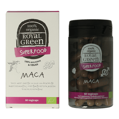 Royal Green Maca bio 60 Vegetarische capsules - DrogistWereld