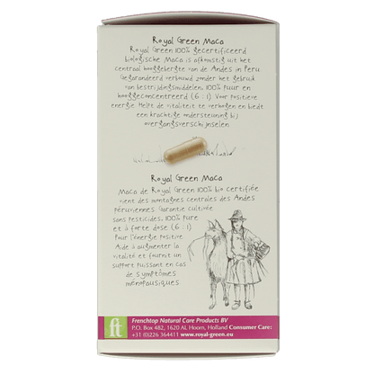 Royal Green Maca bio 60 Vegetarische capsules - DrogistWereld